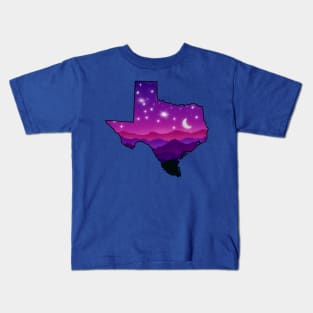 Texas City sunset Kids T-Shirt